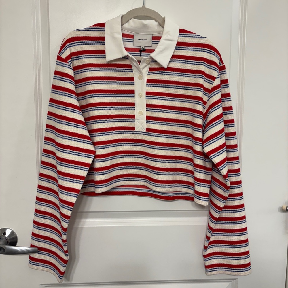 Reformation Anna Rugby Shirt